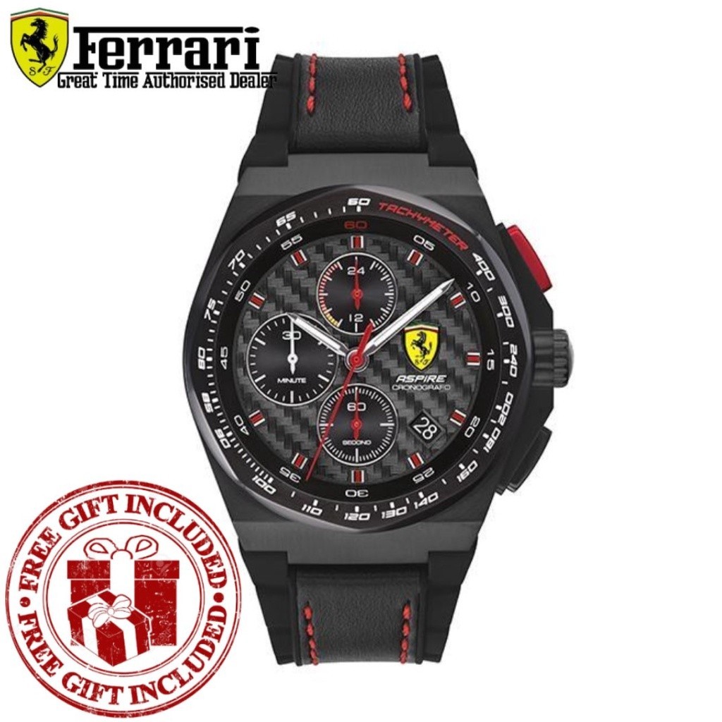 นาฬิกาข้อมือ Scuderia Ferrari สําหรับผู้ชาย 0830792 Aspire