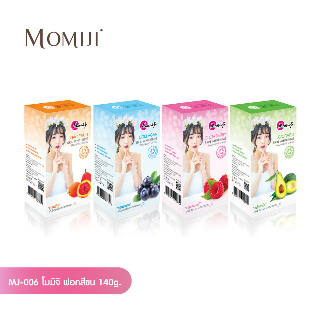 ถูกสุดๆ ครีมพอกผิว เปลี่ยนสีขน ฟอกสีขน โมมิจิ 140g.(มี 4สูตร)