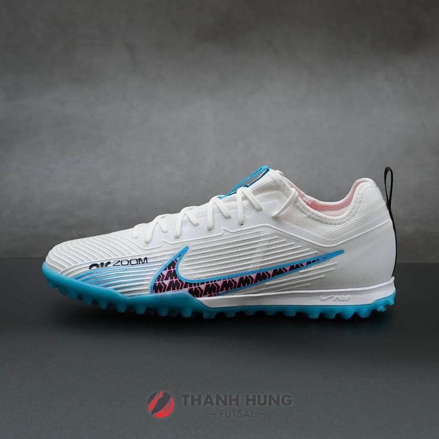 ของแท้ Nike Zoom mercuial vapor 15 pro TF-dj5605-146 รองเท้าฟุตบอล สีขาว สีฟ้า EWFC