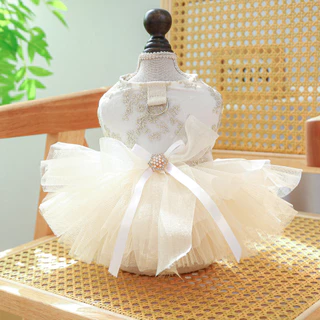 🇹🇭พร้อมส่ง🇹🇭 💫👗👑 เดรสแสนสวย เดรสนางงาม ชุดราตรี เจ้าสาว งานแต่ง ชุดออกงาน FOR PET สัตว์เลี้ยง สุนัข หมา แมว