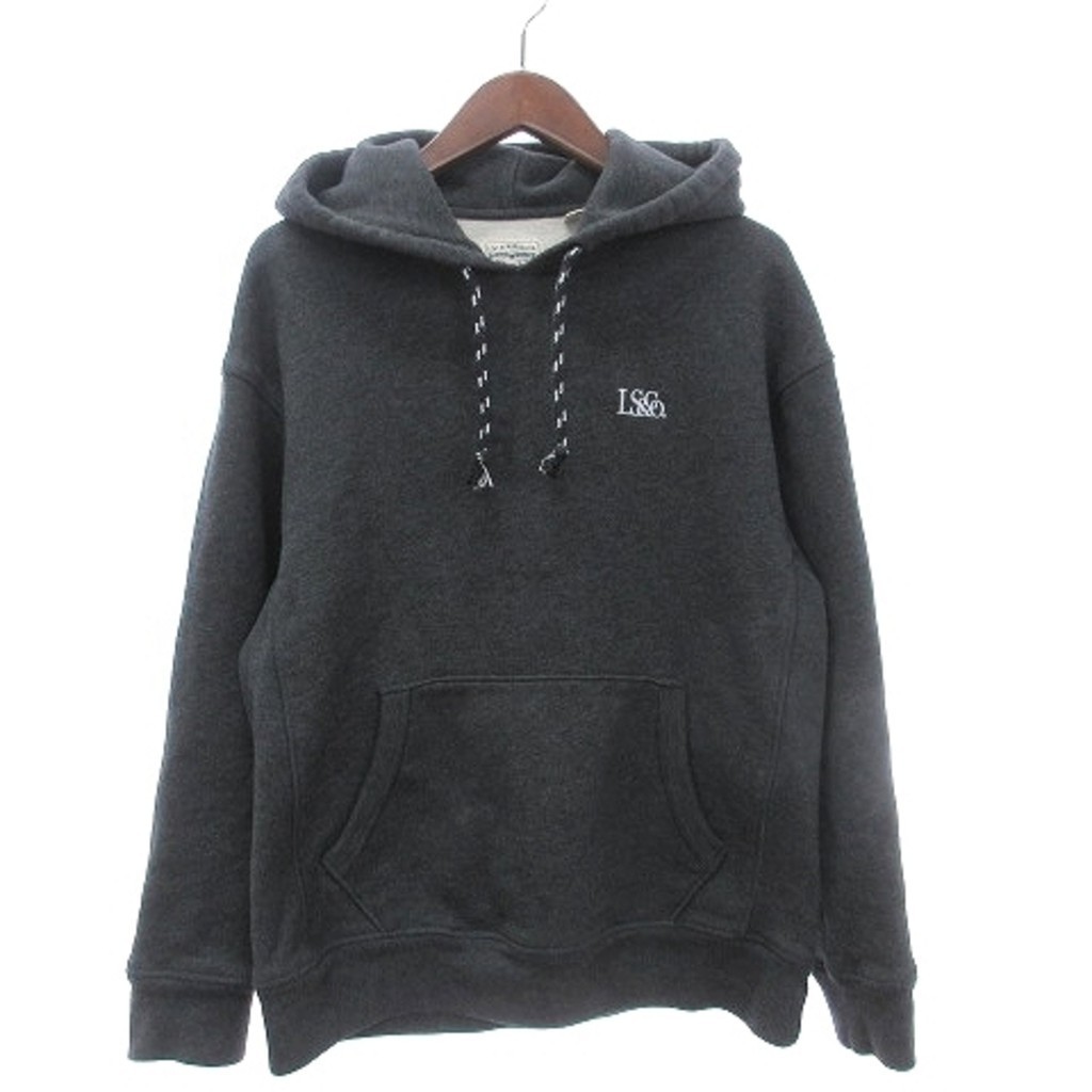 Levi's Sweat Hoodie Hooded Logo Embroidered Gray S ■SM1 Direct from Japan Secondhand