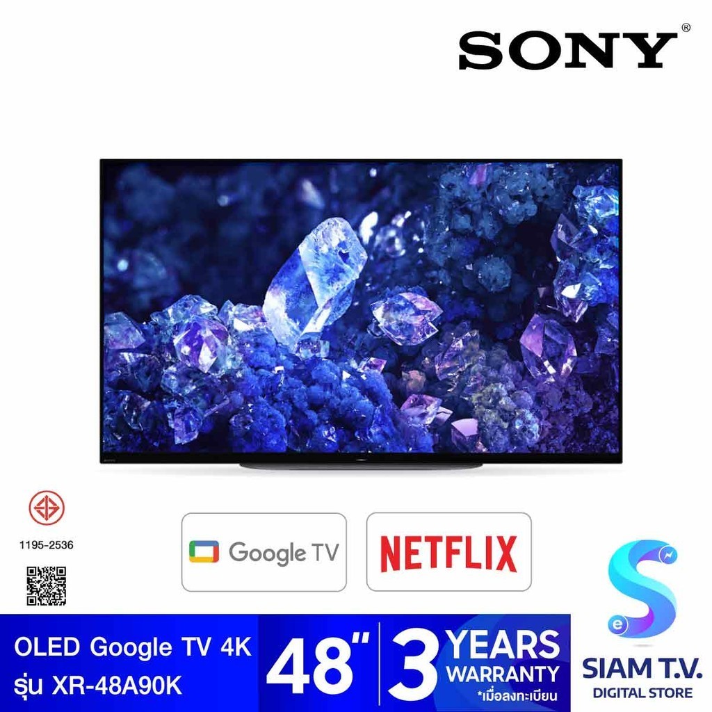 SONY OLED Bravia  Google TV 4K รุ่น XR-48A90K OLED สมาร์ททีวี 48 นิ้ว โดย สยามทีวี by Siam T.V.