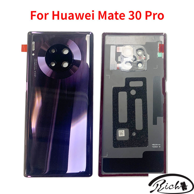 ฝาครอบแบตเตอรี่ด้านหลัง พร้อมเลนส์กล้อง อะไหล่เปลี่ยน สําหรับ Huawei Mate 30 Pro