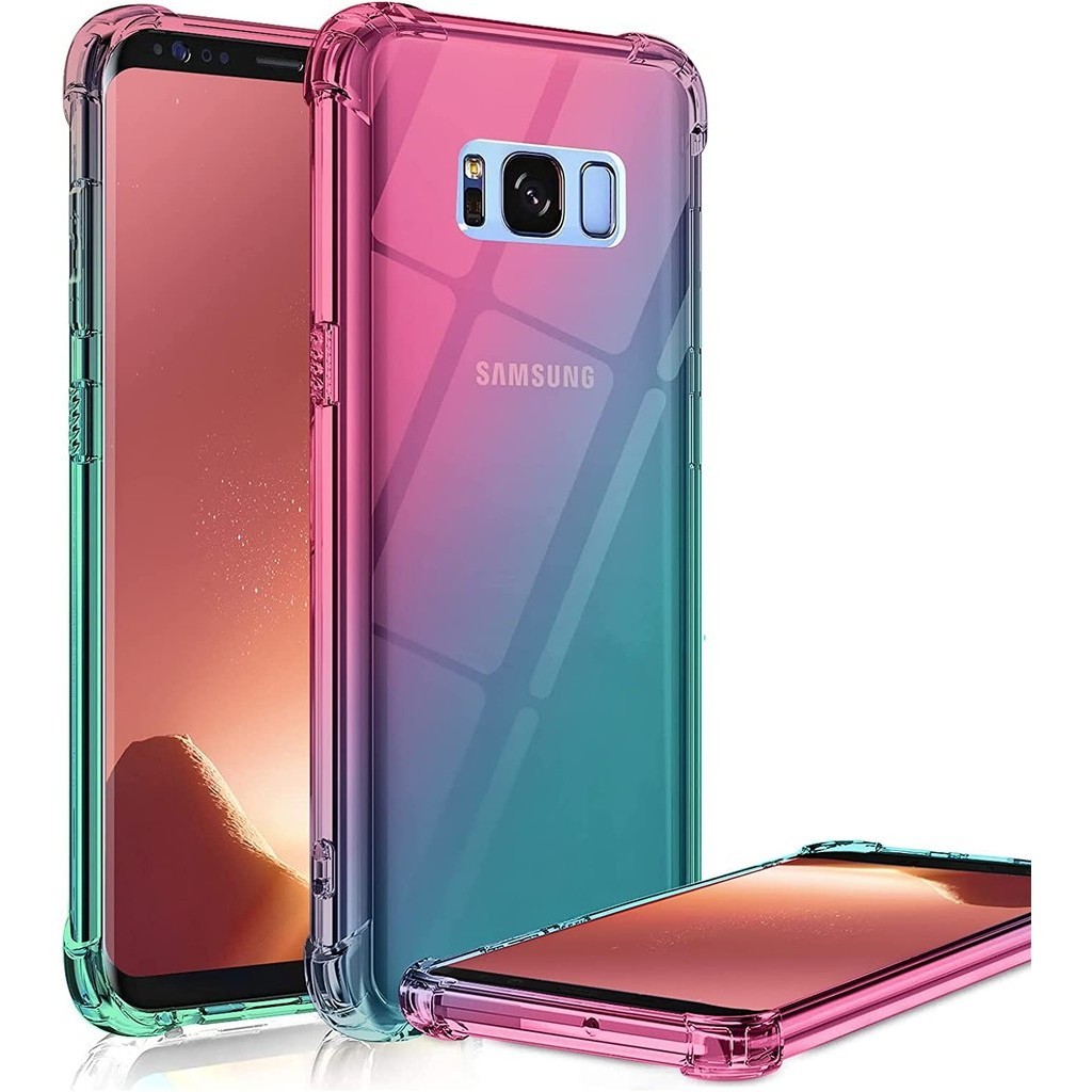 Galaxy S8 S9 Plus S7 Edge S7 เคสใส ไล่ระดับ น่ารัก กันกระแทก กันชน เคสป้องกันโทรศัพท์มือถือ สําหรับผู้หญิง เด็กผู้หญิง ยืดหยุ่น บาง เคสโทรศัพท์ - รูปที่ 2