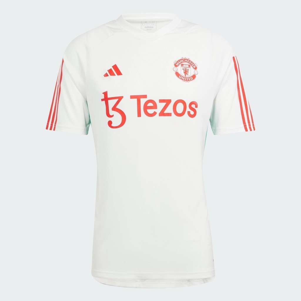 adidas ฟุตบอล เสื้อซ้อม Manchester United Tiro 23 ผู้ชาย สีขาว IA8492