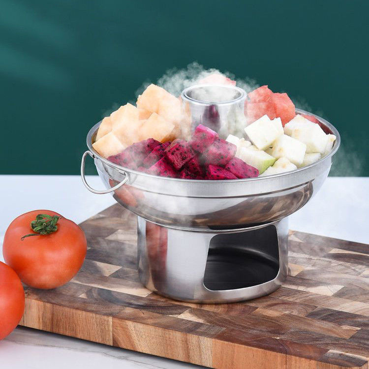 Utensils หม้อไฟ 20ซม สแตนเลส มีปล่อง ต้มยำ สแตนเลส หม้อใส่ต้ม หม้อใส่แกง - รูปที่ 2