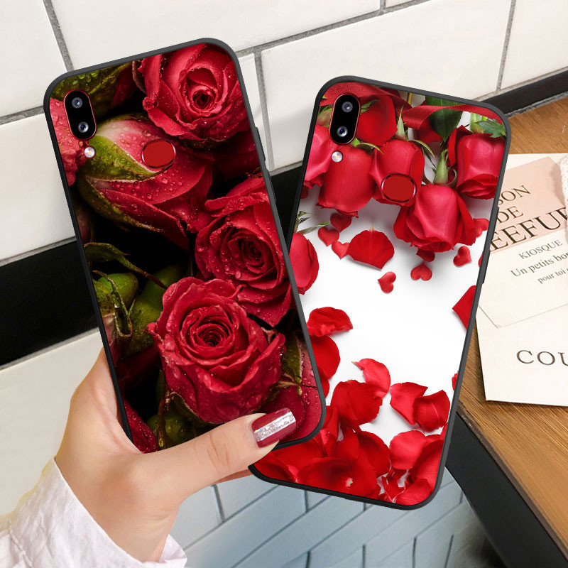 เคสโทรศัพท์มือถือ ซิลิโคนนิ่ม ลายดอกไม้ สําหรับ Samsung A10 A10S A20 A20S A30 A30S A50 A50S A70 A70S