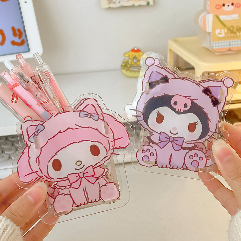 ฟิกเกอร์อนิเมะ ที่ใส่ปากกาอะคริลิค คิตตี้ คุโรมิ เดสก์ท็อปตกแต่งกล่องเก็บเครื่องเขียนรุ่นสะสม - รูปที่ 2