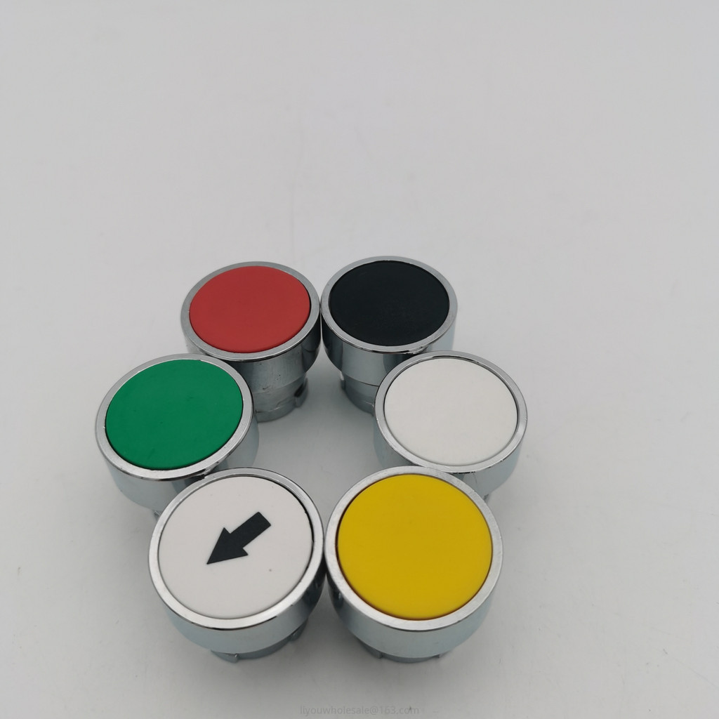 (((10PCS) Schneider หัวปุ่มแบน ZB2BA1C BA2C ZB2BA3C ZB2BA4C ZB2BA5C BA6C