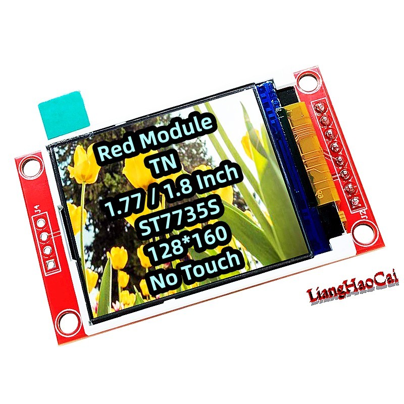 Red Module TFT 1.77 Inch 4 Wire SPI Interface 128*160 No Touch Display ST7735S