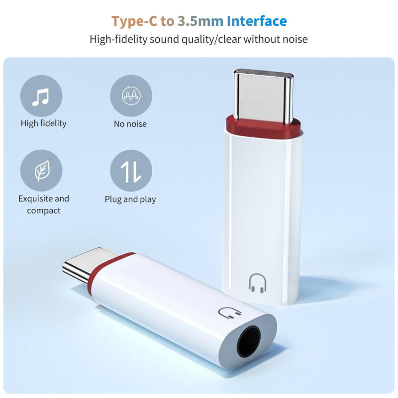 อะแดปเตอร์แปลงหูฟัง ตัวเมีย 3.5 มม. เป็น Type C iOS ตัวผู้ OTG สําหรับ iPh Samsung Xiaomi