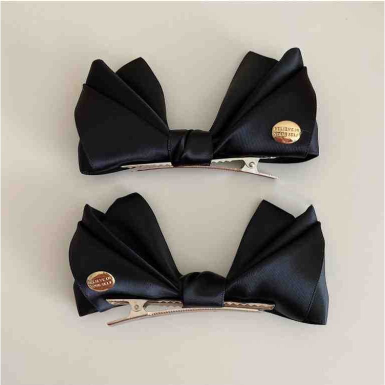 กิ๊บติดผมโบว์สามมิติหญิงอารมณ์ซาตินคลิปด้านบนคลิปด้านข้าง - รูปที่ 5