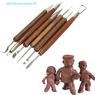 Alittlese 6 ชิ้น Clay Sculpting ขี้ผึ้งแกะสลักเครื่องปั้นดินเผา DIY เครื่องมือ Shapers Polymer Modeling ของขวัญ TH