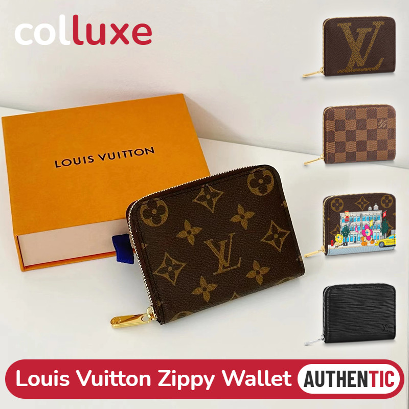 หลุยส์วิตตอง Louis Vuitton กระเป๋าใส่เหรียญรุ่น Zippy Coin Purse LV Zipper wallet กระเป๋าสตางค์แบบซิ