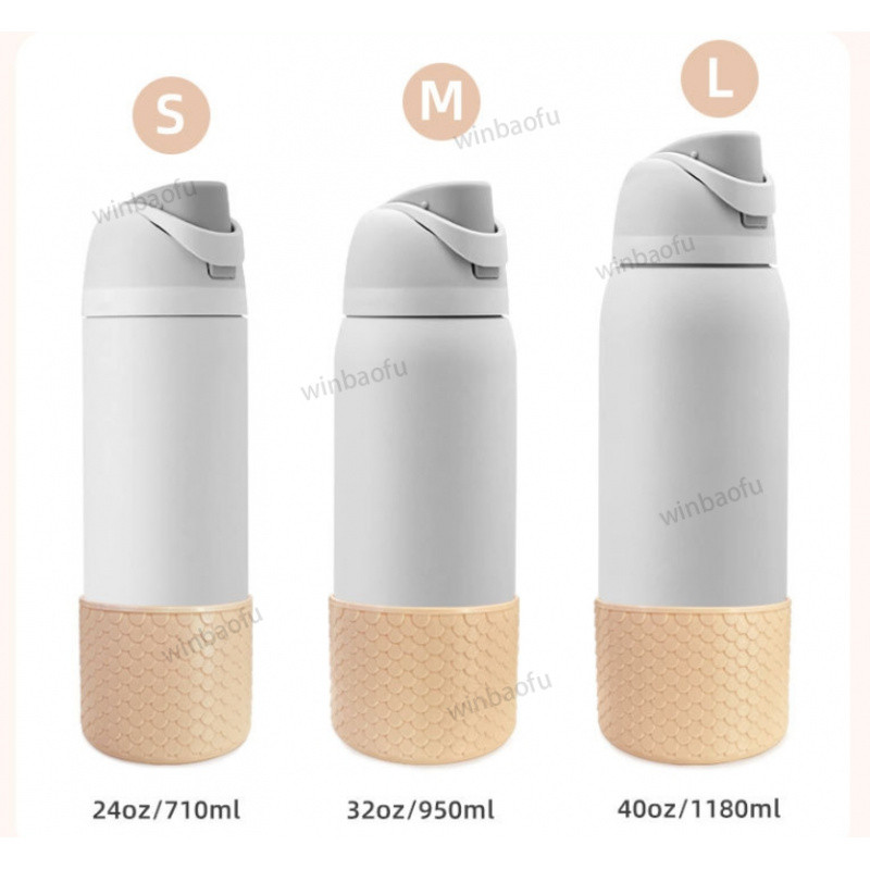 ซิลิโคนขวดน้ํา Boot สําหรับ Owala 24oz 32oz 40oz, Bling Anti-Slip แขนป้องกันสําหรับ FreeSip/Twist/Flip Water Bottles, BPA ฟรี ราคา ถูกที่สุด ดีลบีเคเค แกลเลอรีภาพที่ 3