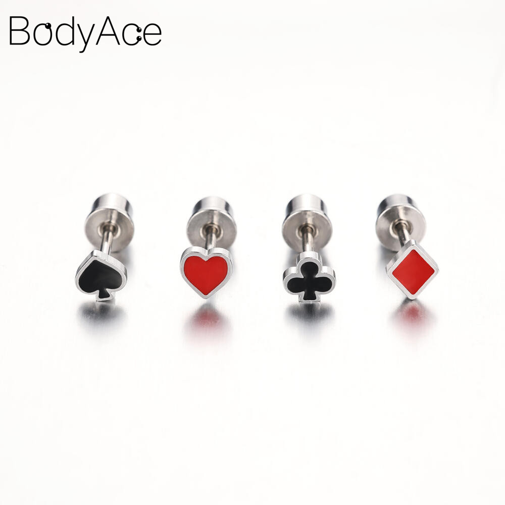 Bodyace 1 Pc สแตนเลสสตีล Lip Piercing Lobe รูปที่ 5