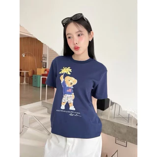 【ส่งจากไทย】เสื้อยืดแฟชั่นสตรี คอกลม🌈🐻•เสื้อยืดน้องหมี สุดฮิต•🐻