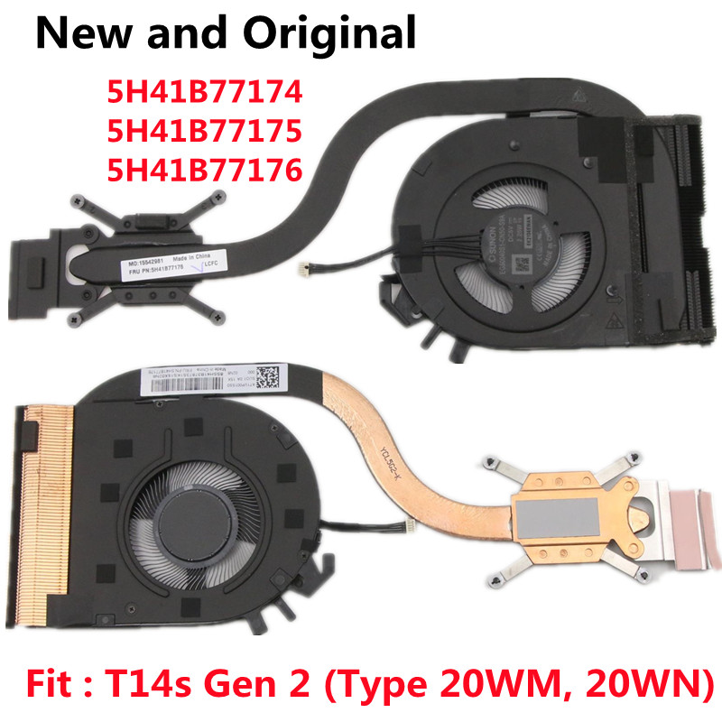 UMA CPU พัดลมระบายความร้อนฮีทซิงค์หม้อน้ํา Cooler สําหรับ Lenovo ThinkPad T14S Gen 2 แล็ปท็อป 5H41B7