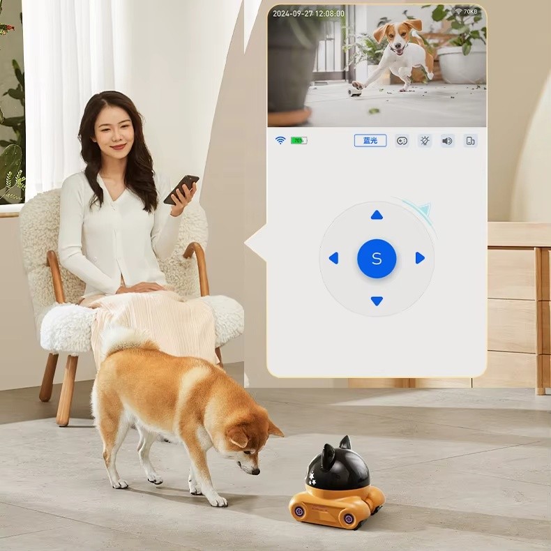 2025 ใหม่สัตว์เลี้ยงแมวสุนัขกล้องสองทางเสียงกล้องเด็ก 360 องศากล้อง อินเตอร์เน็ตไร้สาย มือถือ อินเตอร์เน็ตไร้สาย การตรวจสอบเครื่องจอภาพ