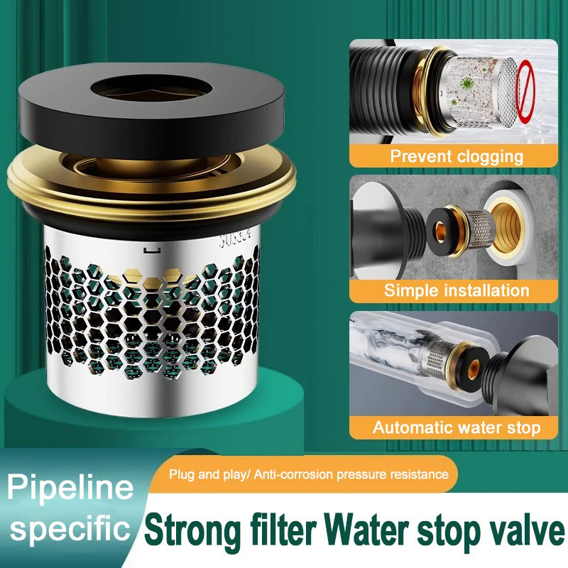 Strong Filter Water Stop Valve Brass Gasket Sealing Ring Angle Valve Silicone Gasket Filter Stop Wat