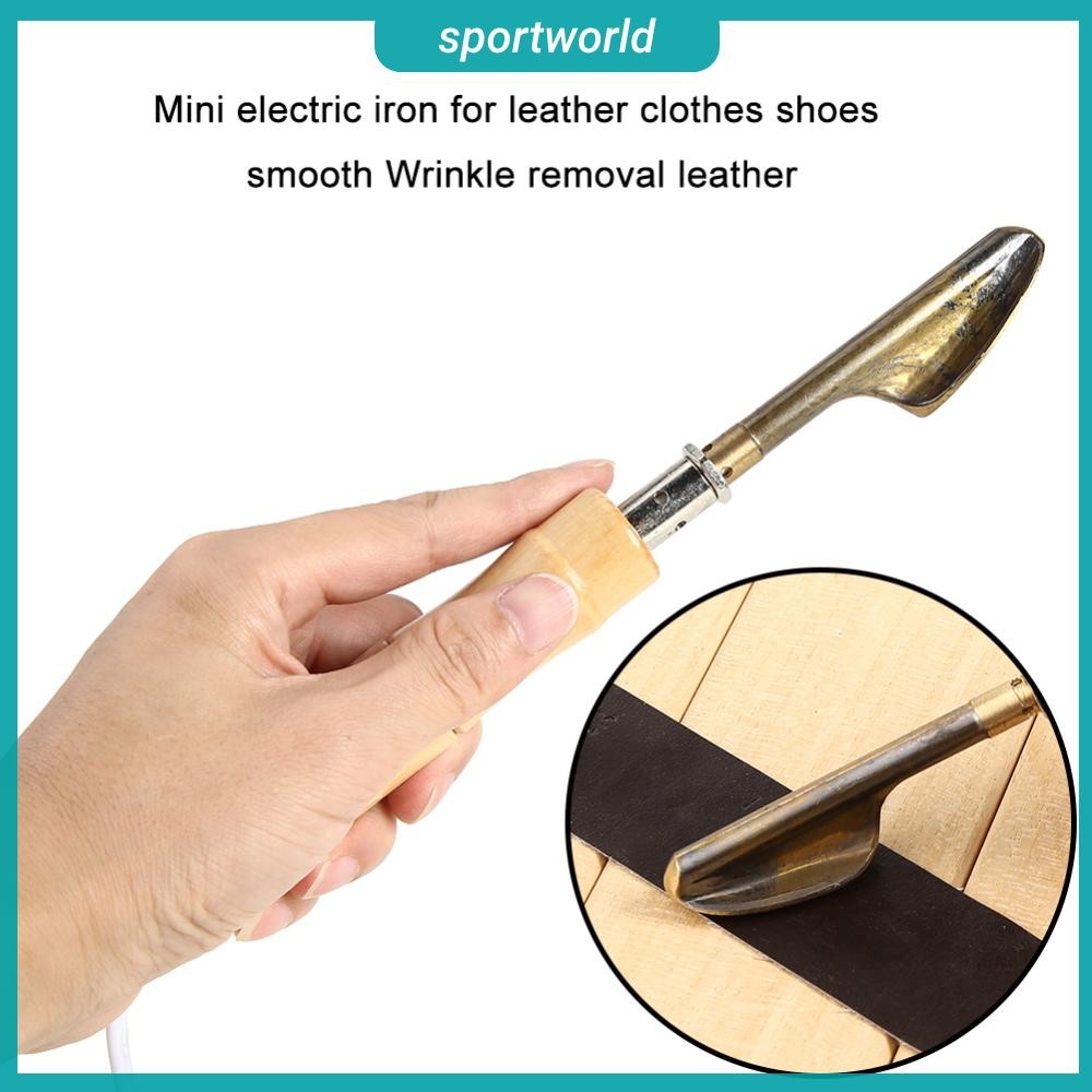 จัดส่งจากกรุงเทพ  เตารีดไฟฟ้าขนาดเล็กพกพา  เครื่องมือรีดผ้าหนัง เตารีดหนังขนาดเล็ก รับกระเป๋าหนังเสื้อผ้ารองเท้ากําจัดริ้วรอยเครื่องมือเรียบ