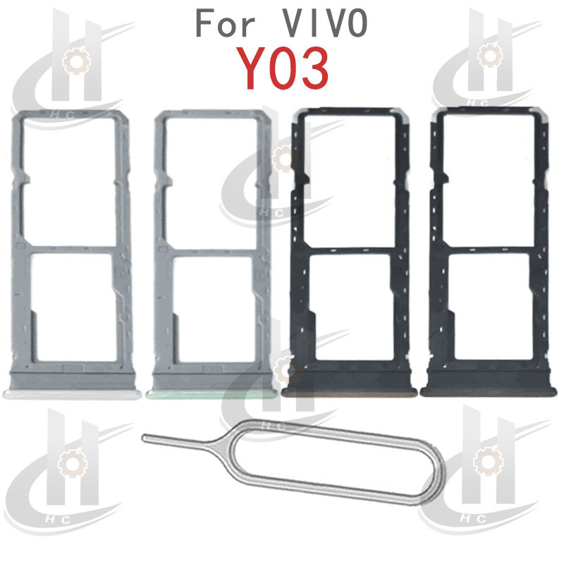 สําหรับ VIVO Y03 / Y03T V2332 ถาดซิมการ์ดผู้ถือการ์ด Reader SD Slot Adapter อะไหล่