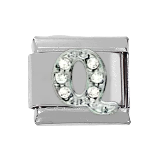 304 สแตนเลส DIY charm สร้อยข้อมือตัวอักษรภาษาอังกฤษโมดูล italy charms สร้อยข้อมือยางยืดสแตนเลส