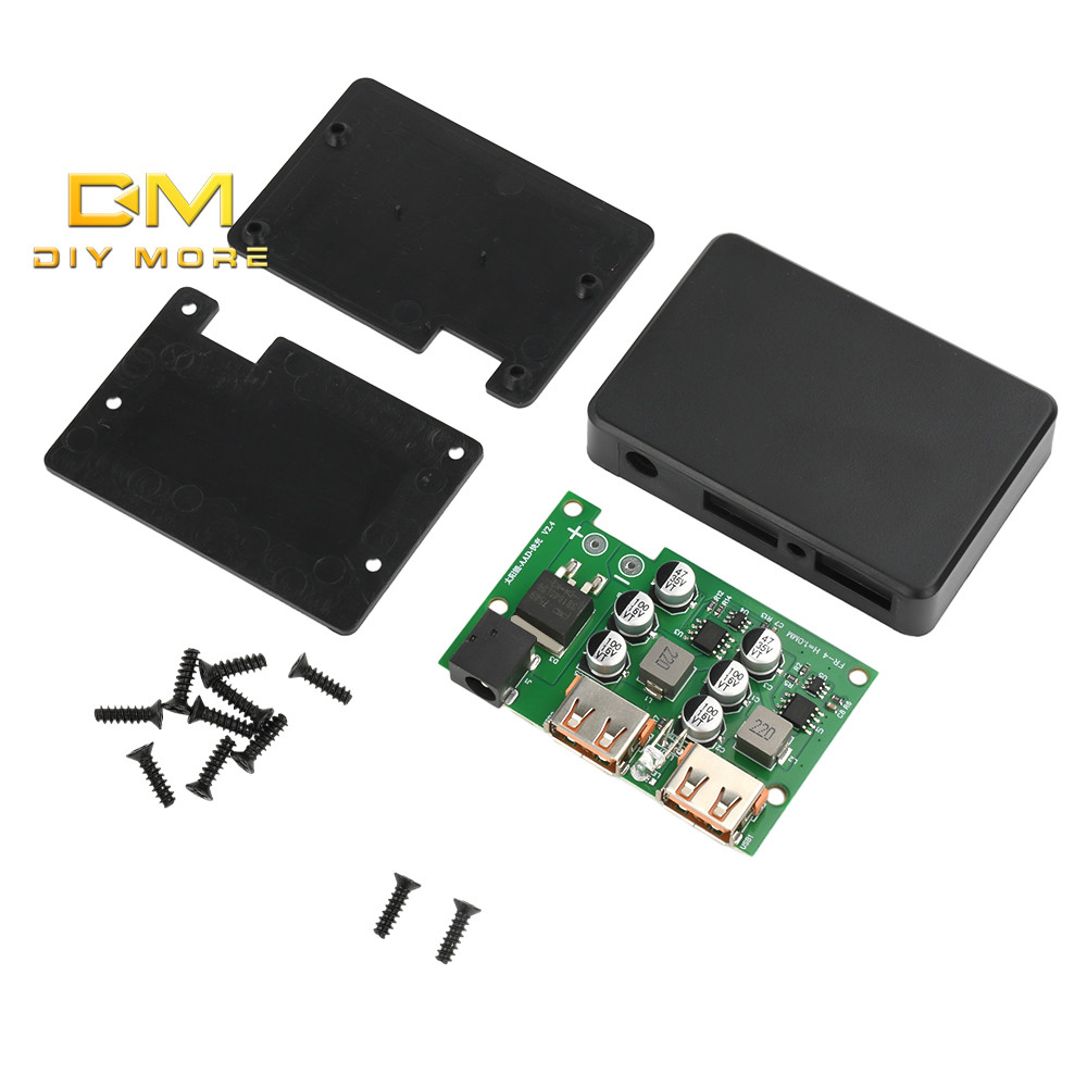 Diymore DC 5V 3A แผงพลังงานแสงอาทิตย์ Dual USB Fast ชาร์จ Solar Controller Regulator สําหรับโทรศัพท์มือถือแล็ปท็อปกล้อง Drone Dual USBA + DC