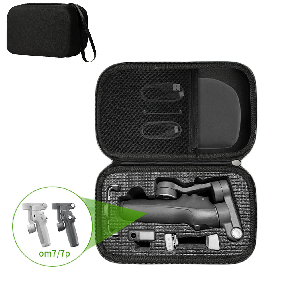 สําหรับ Osmo Mobile 7P Case,กระเป๋าจัดระเบียบแบบพกพาสําหรับ DJI OM 7 P/7 Gimbal Stabilizer Travel Ca