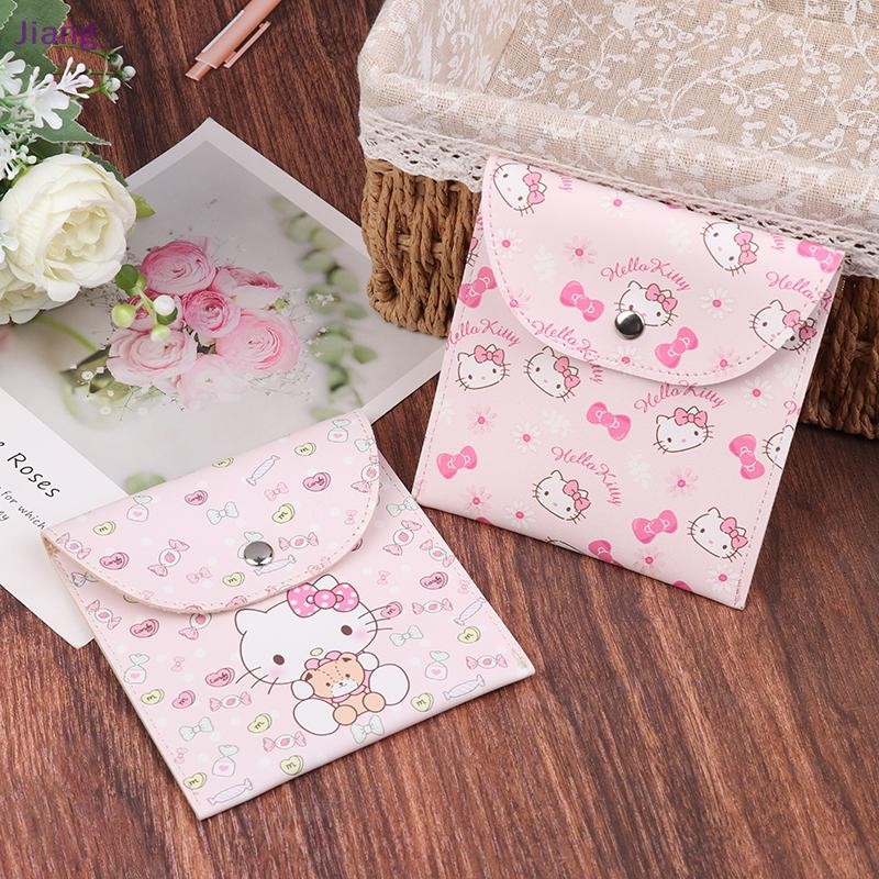 [Jiang] Sanrio Hello Kitty กระเป๋าเก็บผ้าอนามัยผู้หญิง Tampton Organiser กระเป๋าหูฟังมัลติฟังก์ชั่นกระเป๋าใส่เหรียญ TH