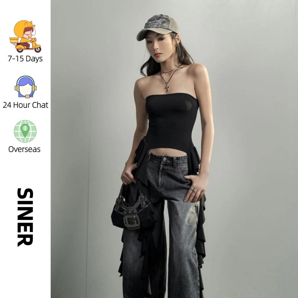 Secondly-women Tube Top Strapless Backless เสื้อกั๊กเร้าใจเสื้อฤดูร้อนสําหรับ Club Party