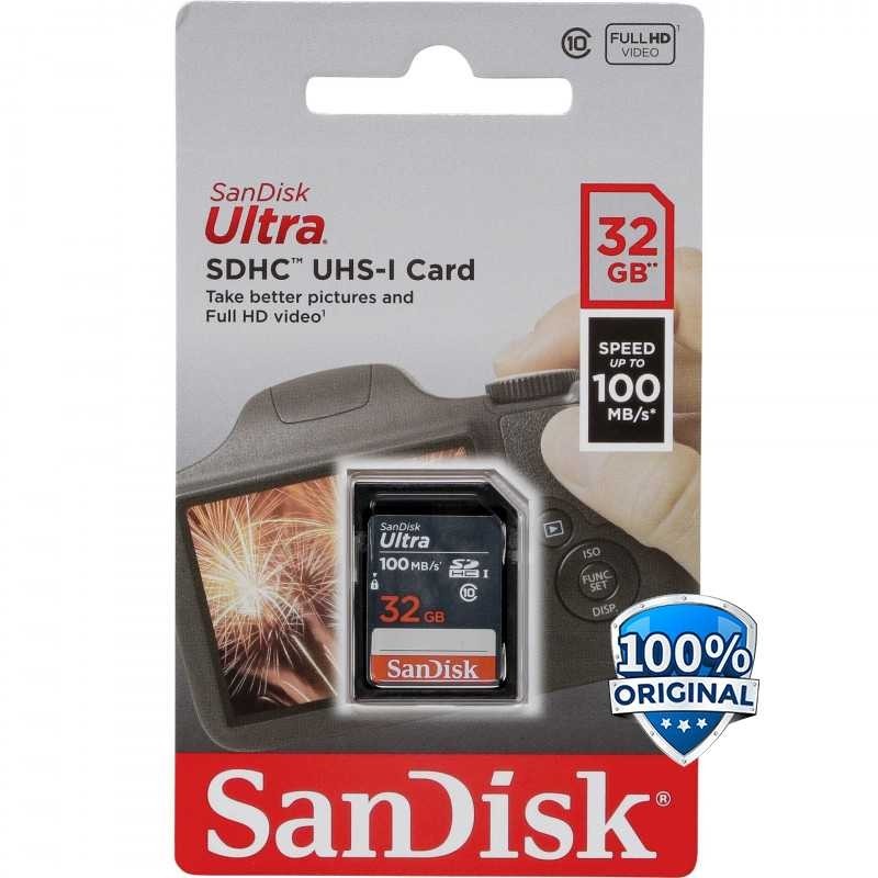 Sandisk Ultra SDHC/XC UHS-I Card Class 10 100MB/s - SDSDUNR-GN3IN