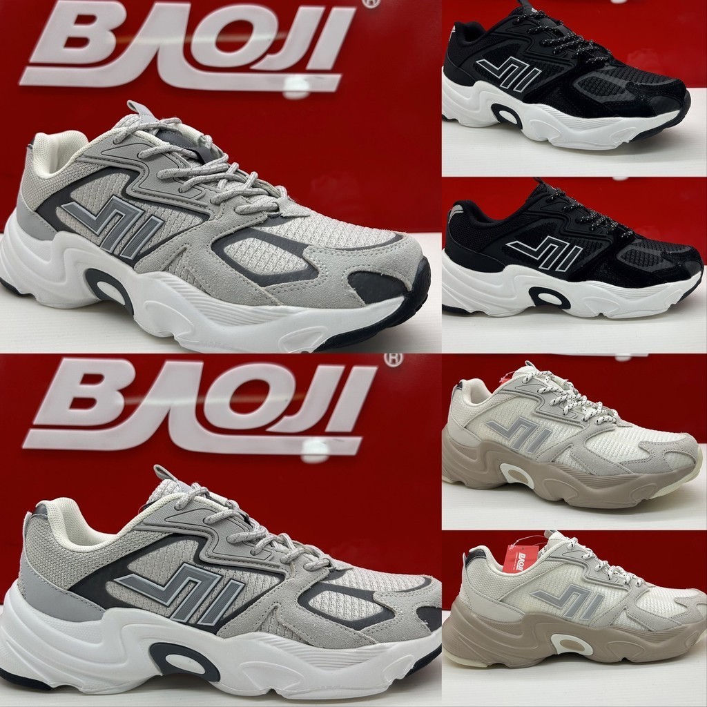 [New 01/2024] BAOJI บาโอจิ รองเท้าผ้าใบผู้ชาย bjm825