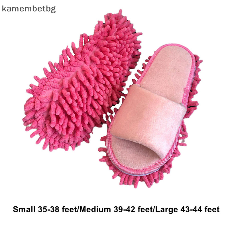 Kamembetbg รองเท้าสลิปเปอร์ เปิดนิ้วเท้า แบบนิ่ม ทําความสะอาดง่าย สําหรับถูพื้น ใช้ในบ้าน