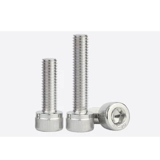 น็อต M5 สกรู หัวจม น็อตสแตนเลส304 DIN912 เกลียวมิล น็อตตัวผู้ Hex Socket Head Cap Screws Stainless Steel SUS304