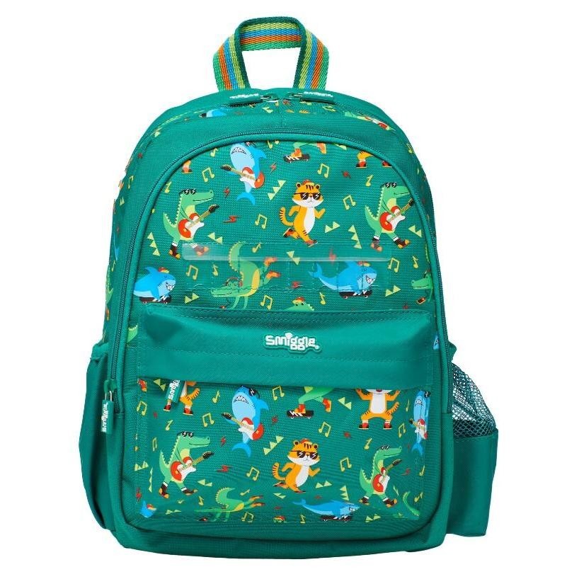 🎒Smiggle Backpacks Nursery bag กระเป๋าเป้ 🎒สมิกเกอร์ ขนาด 14-15 นิ้ว ลาย Name-fox green พร้อมส่งในไทย 🛻