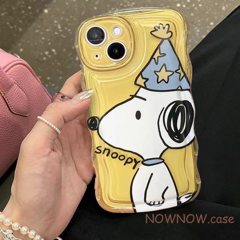 เคสโทรศัพท์มือถือแบบนิ่ม ลายการ์ตูนสนูปปี้น่ารัก สําหรับ iPhone 15 14 13 12 11 Pro MAX X XR XS MAX 7 8 Plus