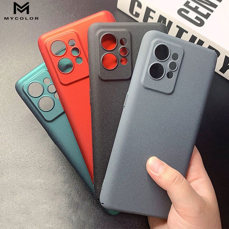 เคสโทรศัพท์มือถือแบบแข็ง ผิวด้าน ประดับหินทราย สําหรับ Realme real me GT Neo 5 3 3T 2 GT5 GT2 Neo3 Neo5 Neo2 3T X7 Pro 5G 4G 2024
