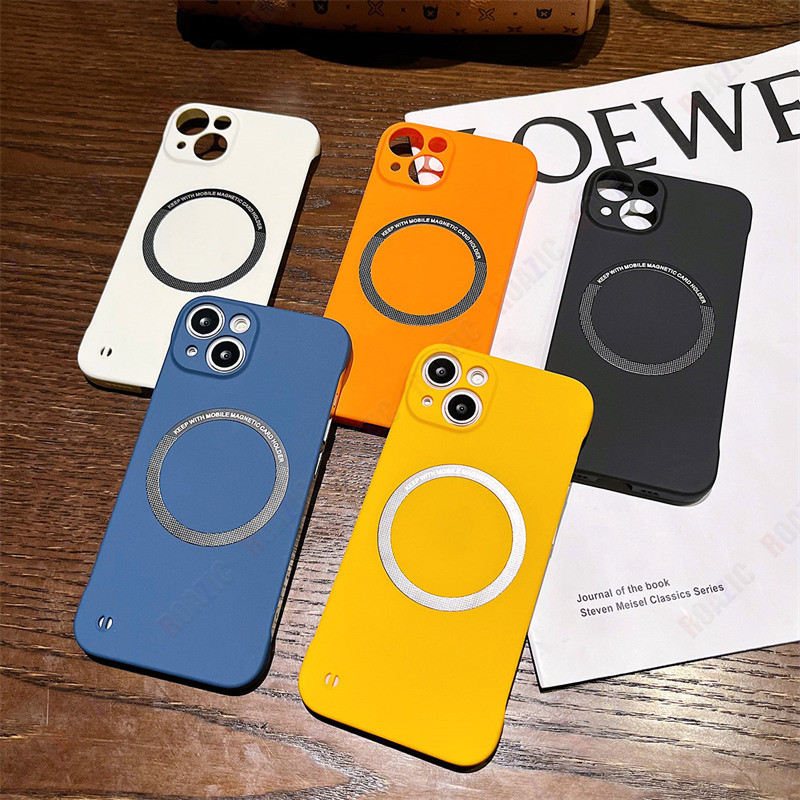 เคสโทรศัพท์มือถือ PC แข็ง แบบบางพิเศษ ไร้กรอบ ชาร์จไร้สาย บางพิเศษ สีดํา หลากสี สําหรับ VIVO V29 V27 V27e V25 V23 V23e Y78 Y36 Y27 iQOO Z7 Z7x X90 X80 X70 Pro - รูปที่ 5