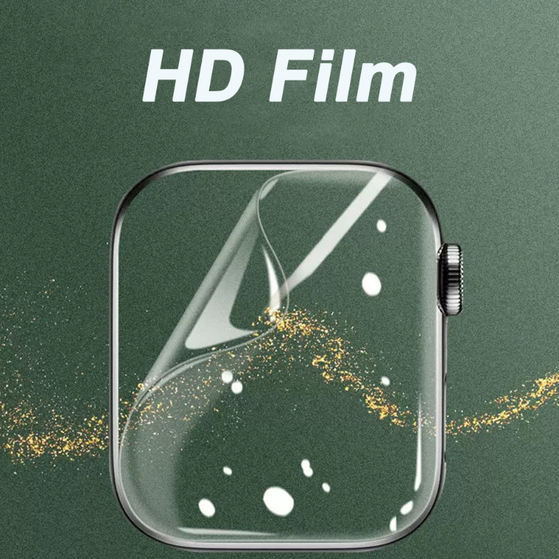 ฟิล์มกันรอยหน้าจอ โค้ง HD สําหรับ Apple Watch series 8 7 SE 6 5 4 3 Ultra 40 มม. 44 มม. 45 มม. 41 มม. 42 มม. 38 มม. 49 มม.
