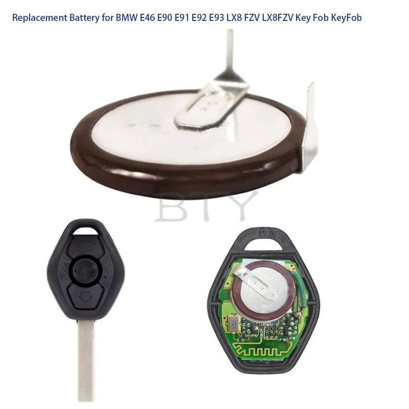 BTY VL2020 3V Volts Battery Compatible with 3-Series BMW E46 E90 E91 E92 E93 LX8 FZV LX8FZV Key Fob 