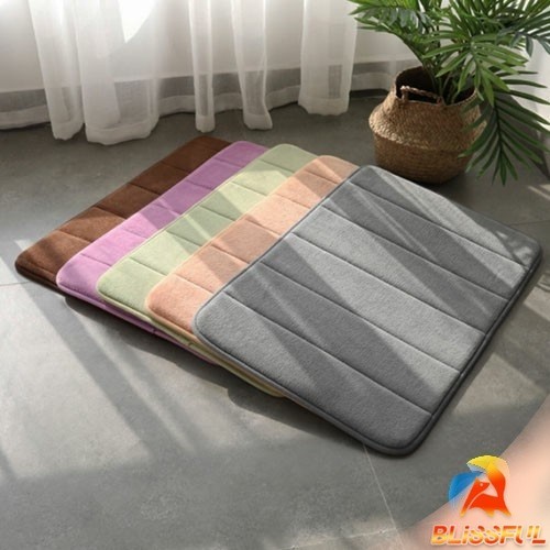 B.F พรมเช็ดเท้า 40x60 C m เมมโมรี่โฟม พรมกันลื่น Anti-slip mat