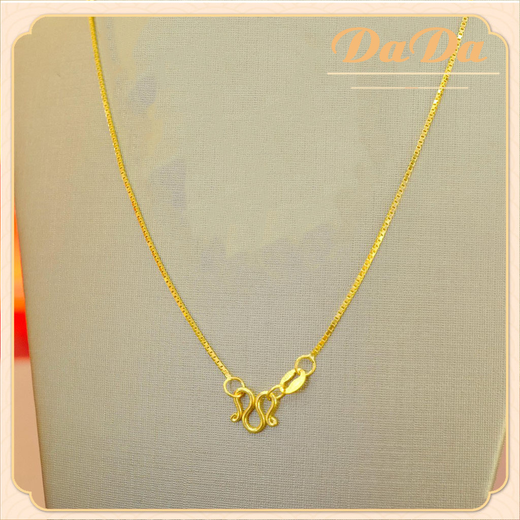 สร้อยคอทองคํา 18k. สไตล์อิตาลี สร้อยคอผู้หญิง ไม่ลอก หรือดํา เครื่องประดับ สร้อยคอ พร้อมจี้ เหมาะกับของขวัญ แฟชั่นทันสมัย สําหรับผู้หญิง DIY