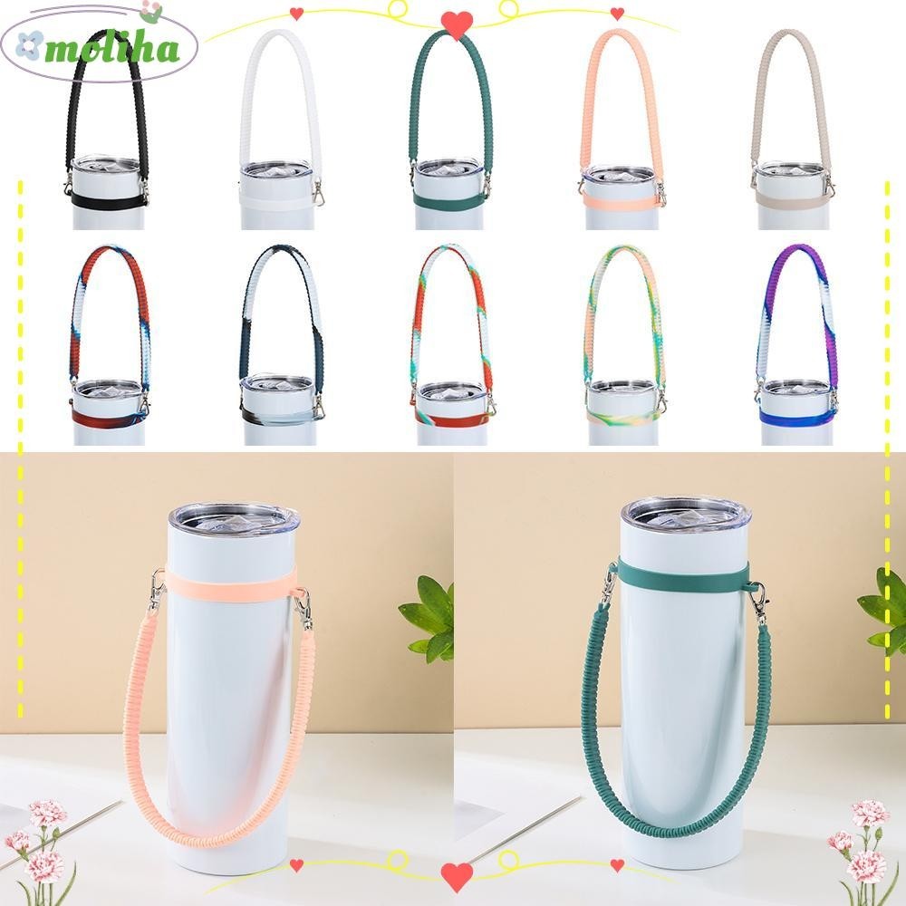 Moliha ที่จับขวดน้ํา สายคล้องซิลิโคน แบบนิ่ม ทนทาน อุปกรณ์เสริม สําหรับขวดน้ํา