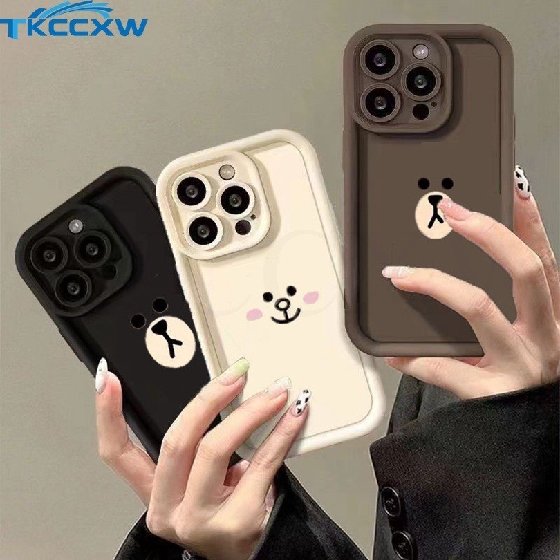 เคสโทรศัพท์มือถือแบบนิ่ม ผิวด้าน ลายการ์ตูนหมีบราวน์ โคนี่ SALLY สําหรับ Samsung Galaxy S24 S23 Plus S24 S23 S22 Ultra S23 S20 S21 FE A05 A05S A25 A35