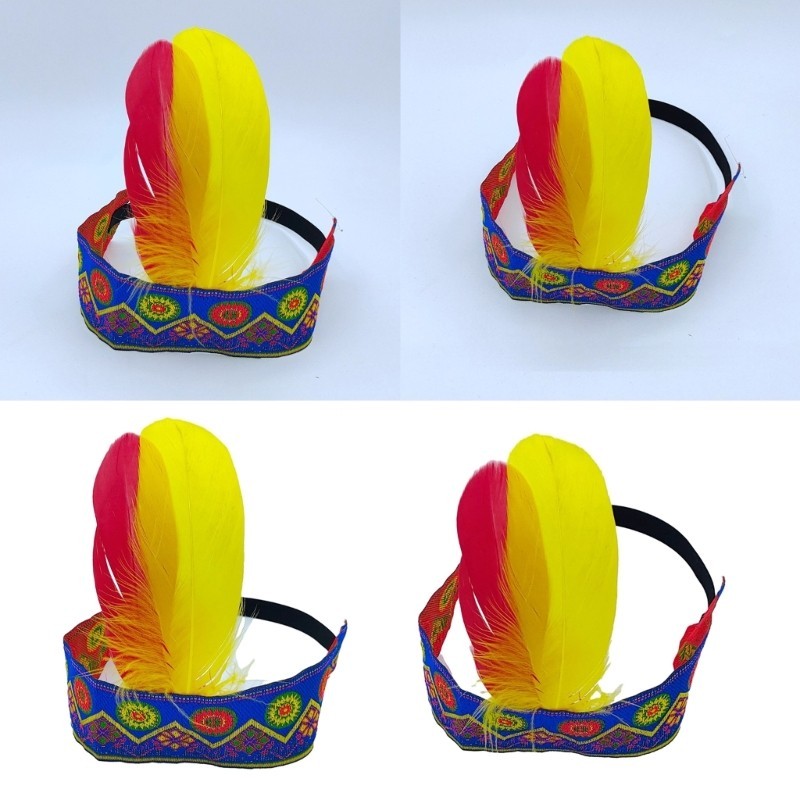 Whi 1920s FlapperHeadpiece Carnivals Feather Headbands Hairband 1920s FlapperHairอุปกรณ์เสริมการถ่าย