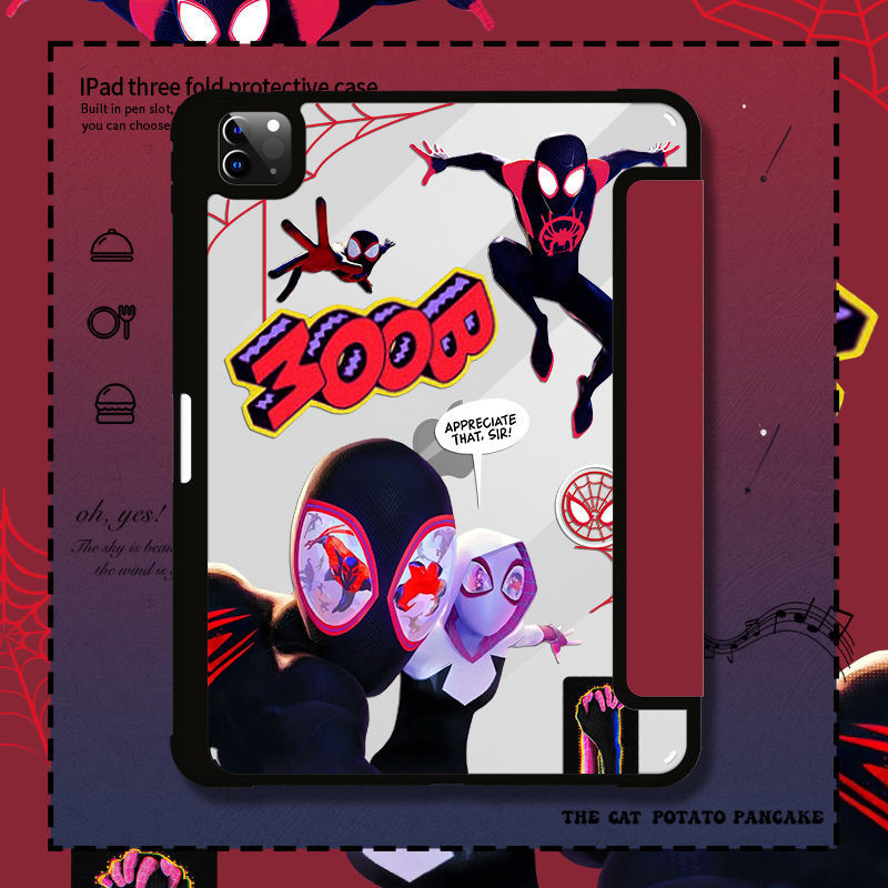 iPad 10th การ์ตูนน่ารัก Dark Spider Man สําหรับ iPad gen9 รูปที่ 6