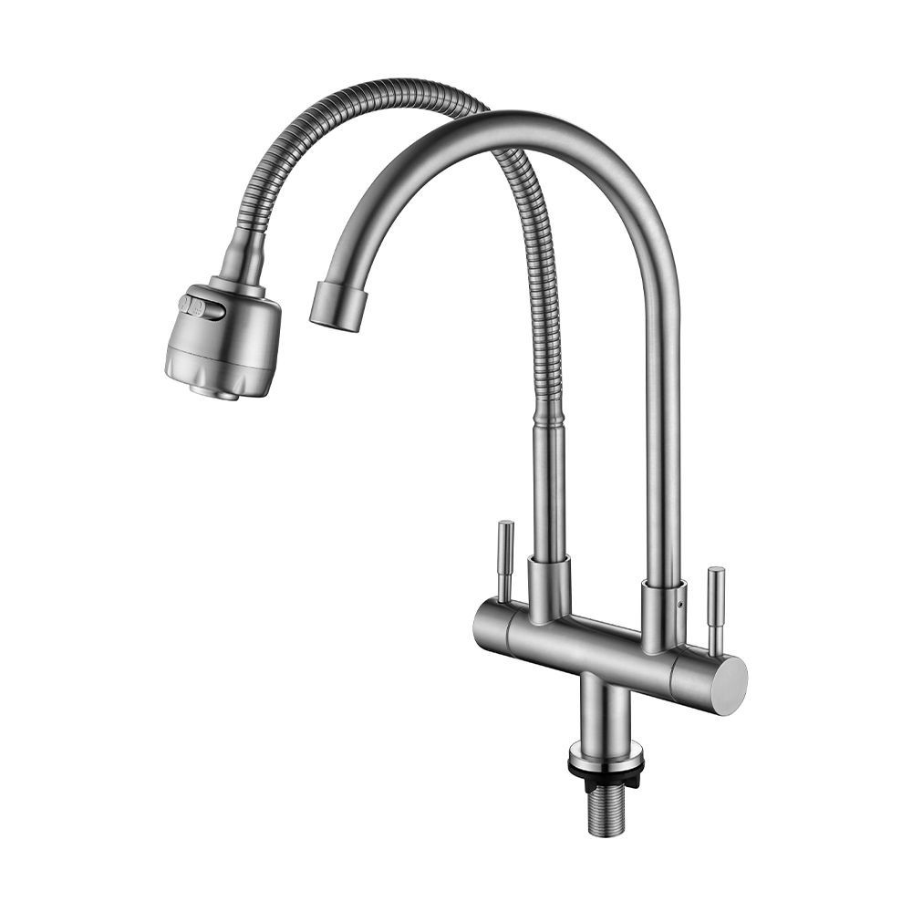 BATH&BATH BT-663BN ก็อกซิงค์คู่ สแตนเลส นิกเกิล