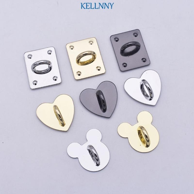 Kellnny ตะขอเกี่ยวโทรศัพท์ รูปหัวใจ สีทอง สีเงิน อุปกรณ์เสริม สําหรับเชื่อมต่อเคส
