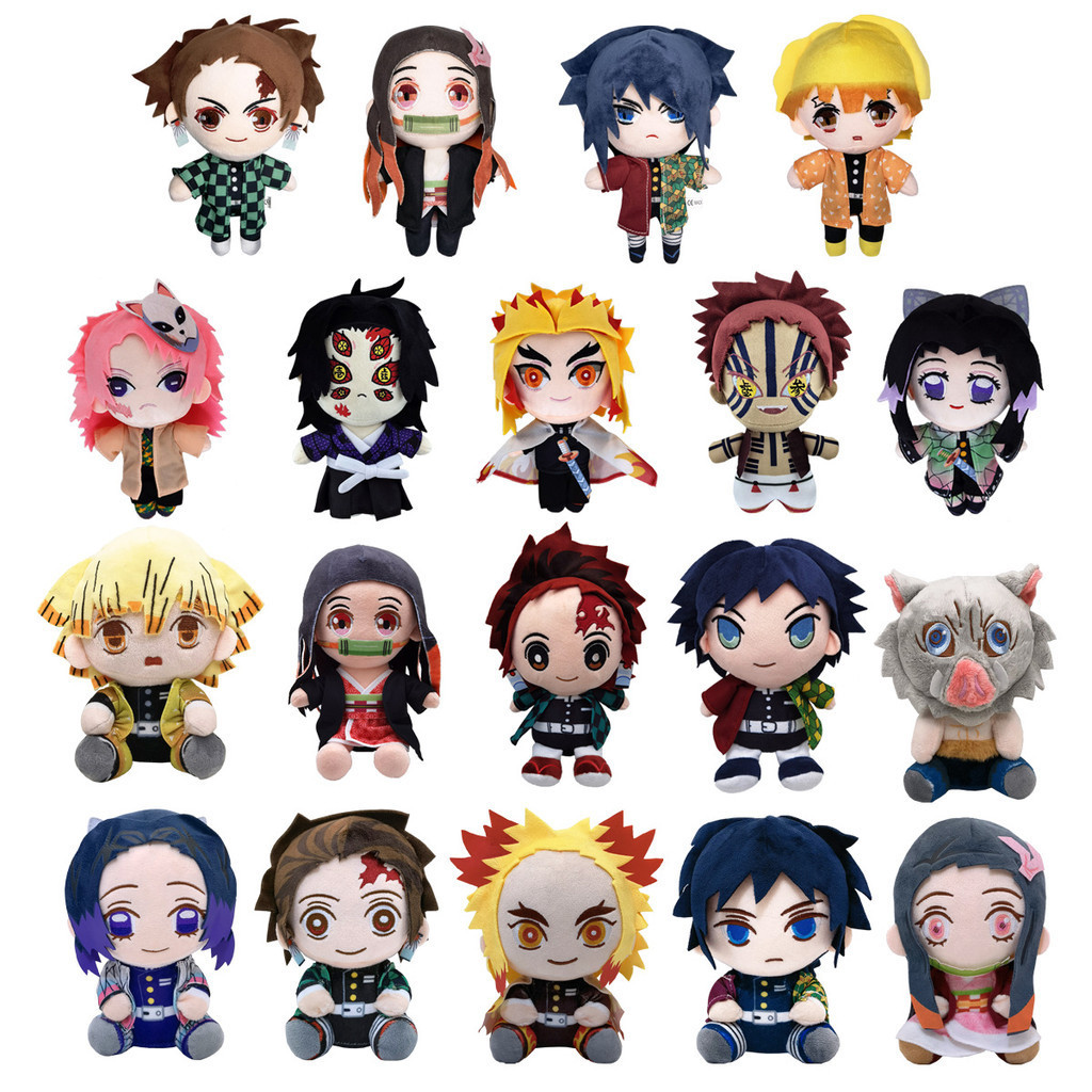 ตุ๊กตายัดนุ่น อนิเมะดาบพิฆาตอสูร: Kimetsu No Yaiba Kamado Tanjirou Tomioka Giyuu Agatsuma Zenitsu Douma Sabito ของขวัญ ของเล่นสําหรับเด็ก